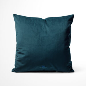 Poisonous Plant Teal Velvet Cushion - Image 3
