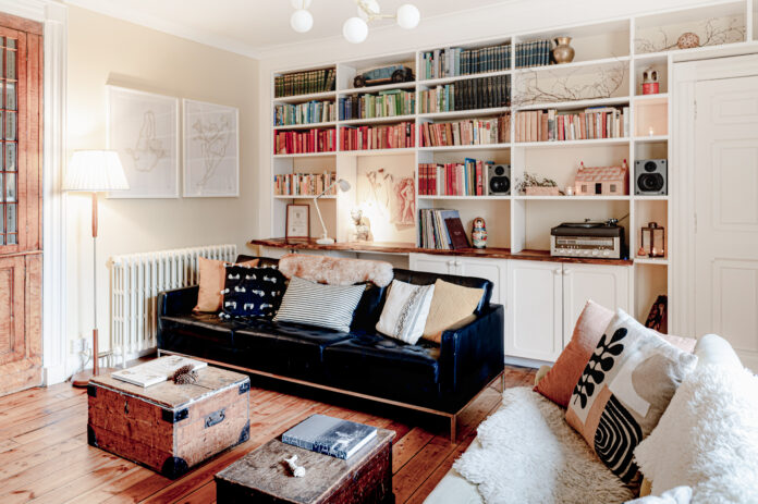 Living room at Dell Lodge, Cairngorms