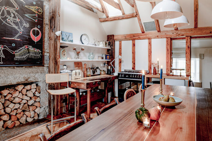 Kitchen and dining area at Dell Lodge, Cairngorms