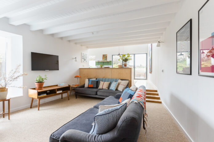 Living area at The Cob, Bude
