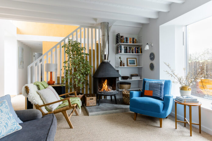 Living area at The Cob, Bude