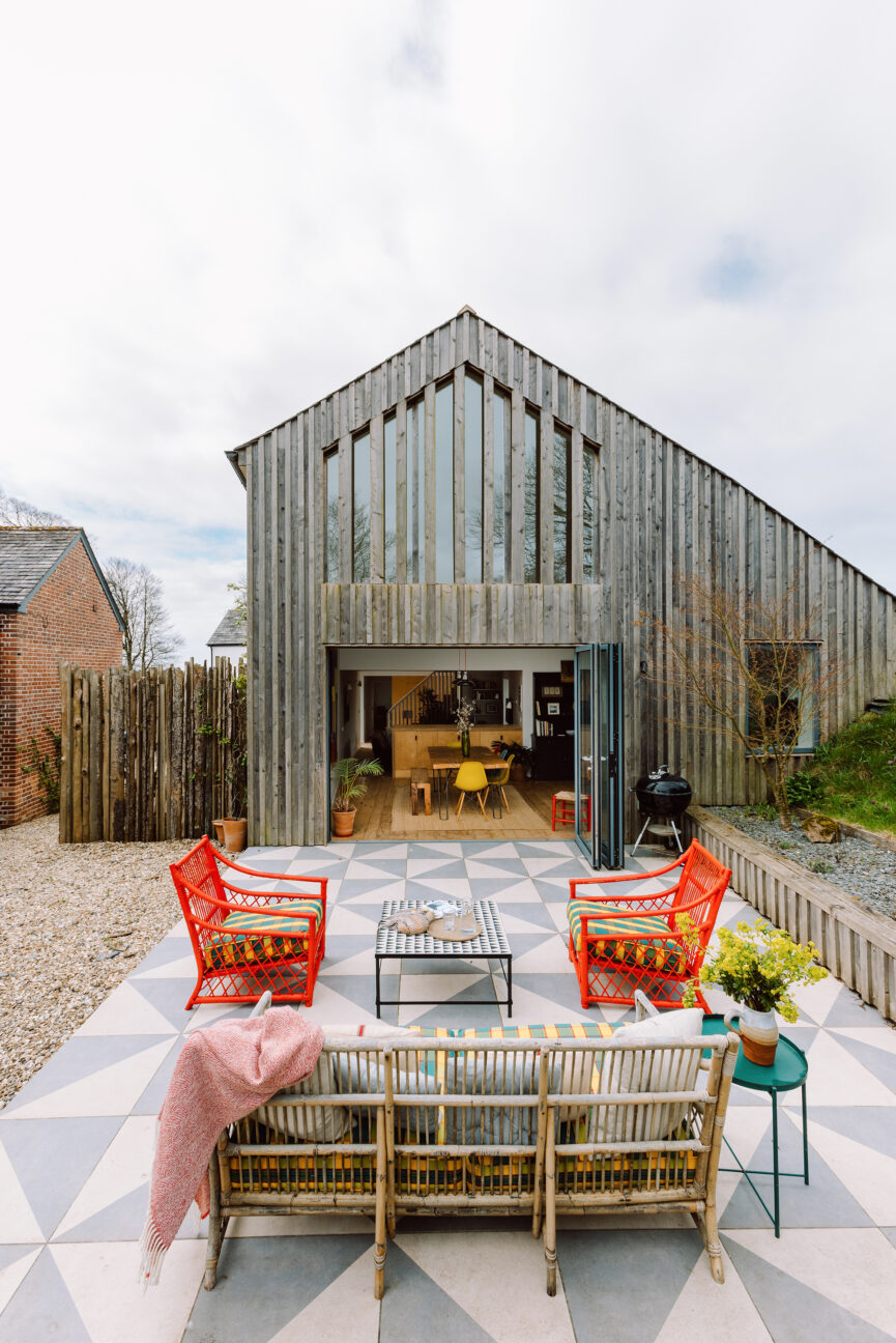 Outdoor terrace and exterior of The Cob, Bude