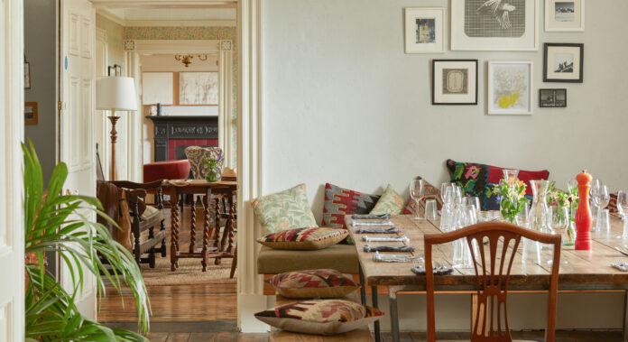 Dining area at Brownber Hall, Cumbria