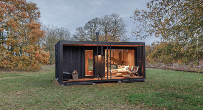 Exterior of Thursford Castle Cabin, Norfolk