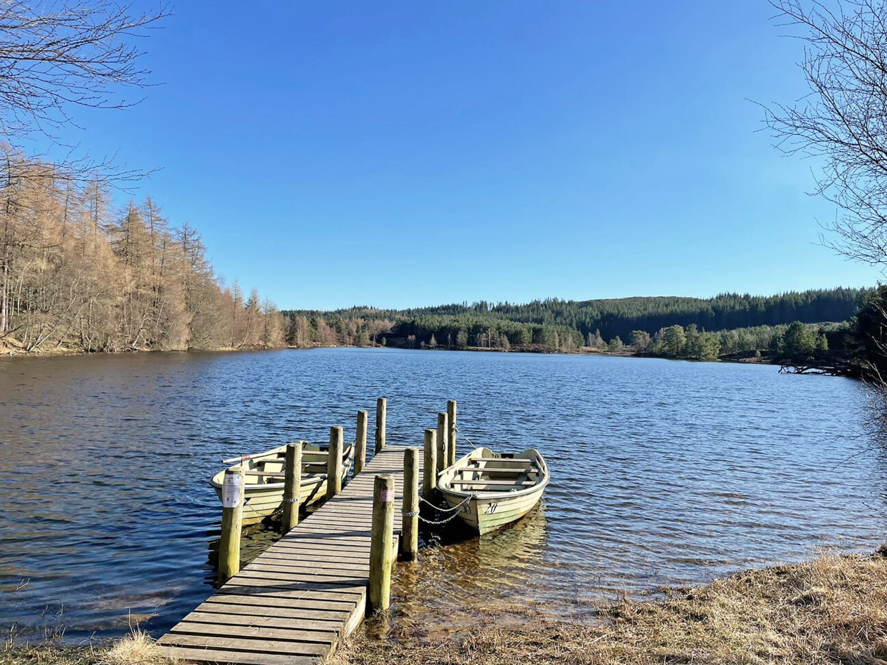 A view of the nearby loch, Glen Glack, Cairngorms