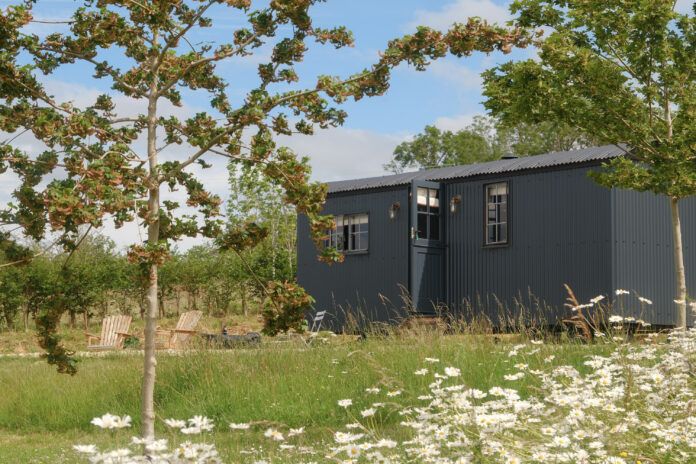 Huts at The Royal Oak, Gloucestershire