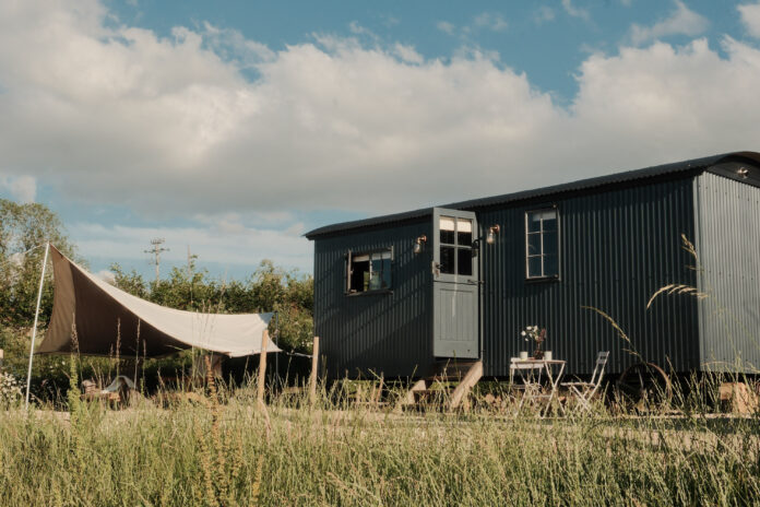Huts at The Royal Oak, Gloucestershire