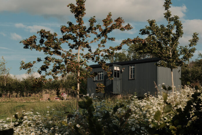 Huts at The Royal Oak, Gloucestershire