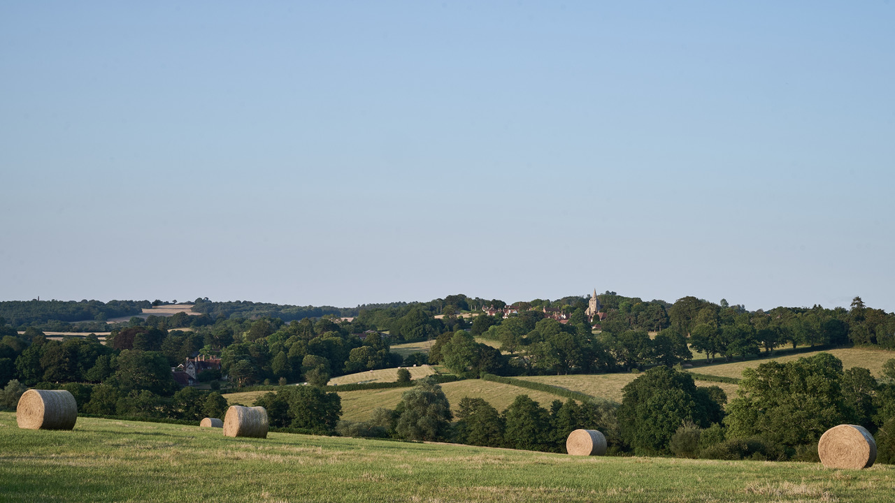 Dallington village and landscape setting